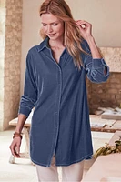 Velvet Boyfriend Tunic Shirt