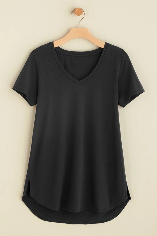 Soft Essential Supima Isabel Short Sleeve Tunic