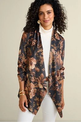 Shape Drape Faux Suede Jacket