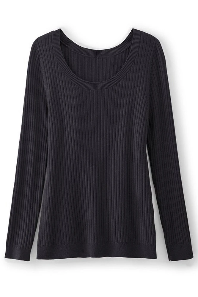 Soft Essential Ribbed Pullover Sweater