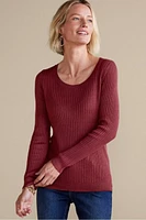 Soft Essential Ribbed Pullover Sweater