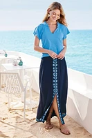 Adele Gauze Maxi Skirt