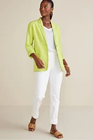 Portofino Linen Blend Boyfriend Blazer