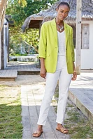 Portofino Linen Blend Boyfriend Blazer