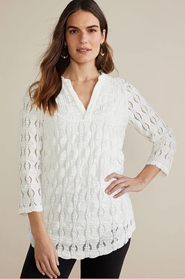 Priya Knit Lace Tunic