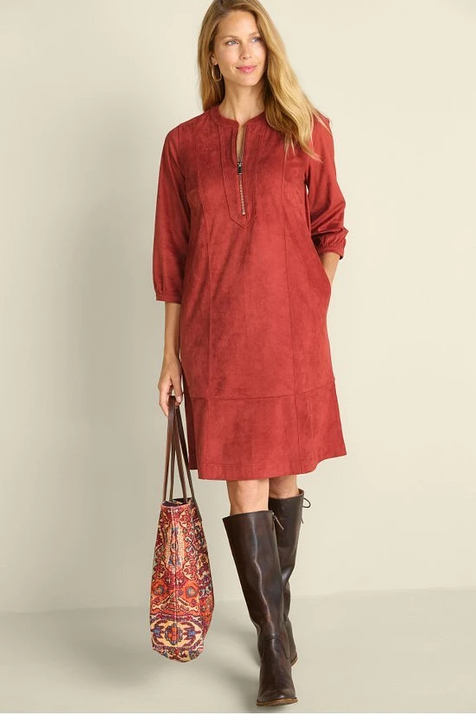 Martine Faux Suede Dress