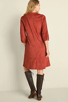 Martine Faux Suede Dress