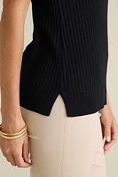 Soft Essential Ribbed Turtleneck Tank