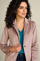 Breck Faux Suede Blazer