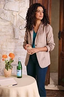 Breck Faux Suede Blazer