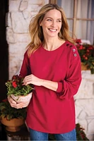 Siesta Soft Button Shoulder Tunic