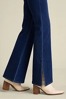 Ultimate Denim Slit Hem Flare Jeans