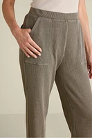 Vala Waffle Pull-On Pants