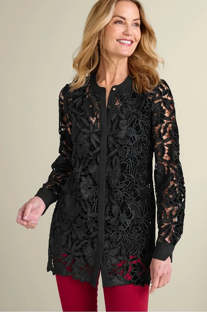 Candace Velvet Lace Tunic