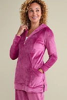 Dixie Velour Zip Hoodie Tunic