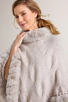 Alexi Cable Knit Poncho