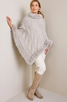 Alexi Cable Knit Poncho