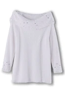 Christina Embellished Cowl Neck Sweater Tunic