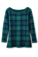 Janece Plaid Sweater Tunic