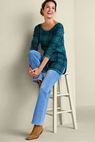 Janece Plaid Sweater Tunic