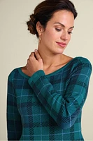 Janece Plaid Sweater Tunic