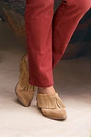 Dabney Fringe Suede Mules