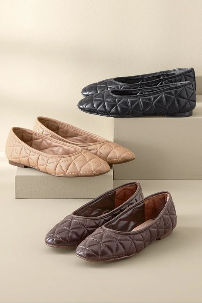 Schutz Arissa Quilted Ballet Flat