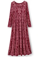 Santiago Embossed Velvet Dress