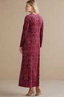 Santiago Embossed Velvet Dress