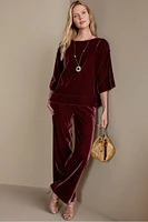 Aria Velvet Wide Leg Pants