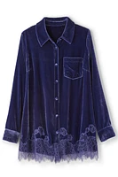 Eden Velvet and Lace Shirt