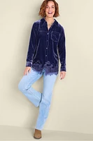 Eden Velvet and Lace Shirt