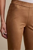 Faux Suede Bootcut Pants