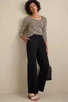 Soft Essential Ponte Wide Leg Pants