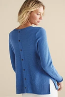 Marin Back Button Sweater