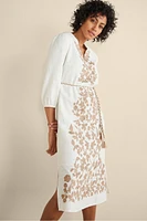 Kimora Embroidered Midi Dress