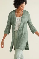 Calistoga Pointelle Cardigan