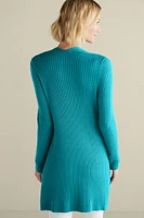 Soft Essential Ribbed Long Cardi