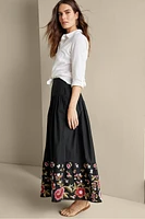 Cindi Embroidered Maxi Skirt