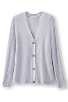 Soft Essential Ribbed Button-Front Cardi