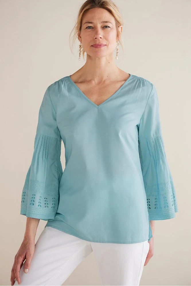 Heloise Eyelet Sleeve Tunic