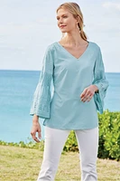 Heloise Eyelet Sleeve Tunic