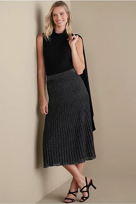 Nisha Knit Pleated Skirt