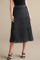 Nisha Knit Pleated Skirt