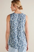 Roxie Printed Pointelle Tank