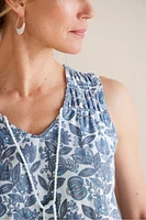 Roxie Printed Pointelle Tank