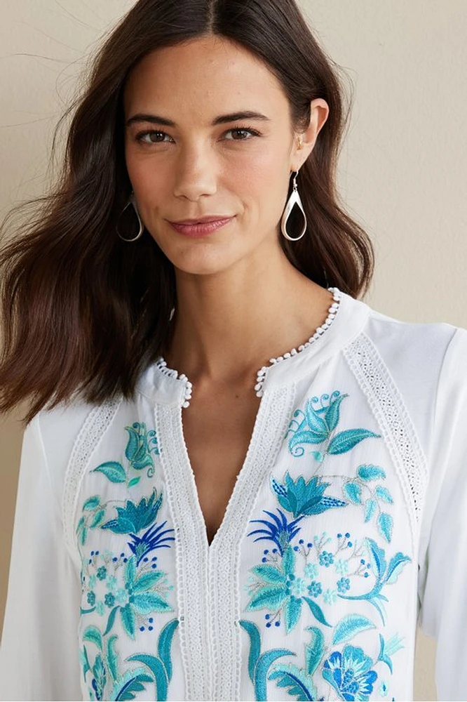 Delsie Embroidered Top