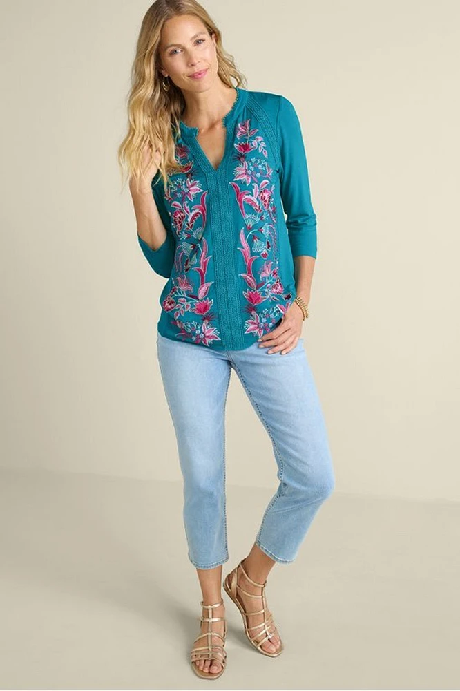 Delsie Embroidered Top