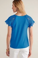 Nikita Lace Sleeve Tee