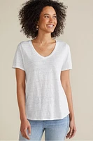 Aubrey Linen Slub Tee